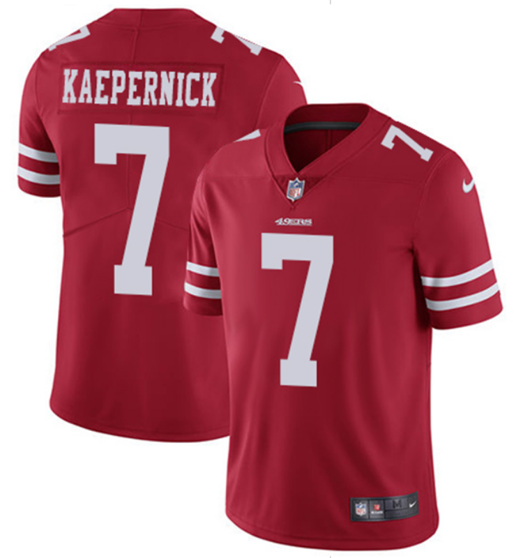 2018 Men San Francisco 49ers #7 Kaepernick red Nike Vapor Untouchable Limited NFL Jerseys->boston red sox->MLB Jersey